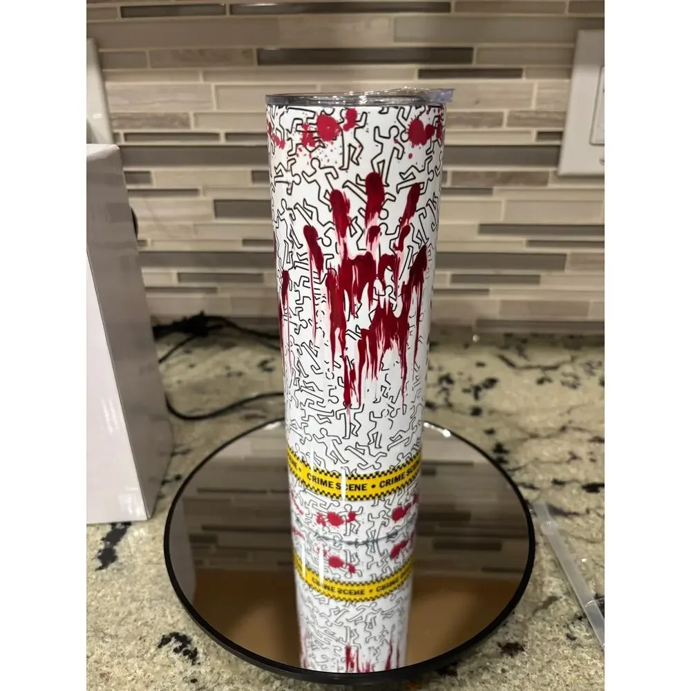 “Only Here to Establish an Alibi” 20 oz Stainless Steel Tumbler